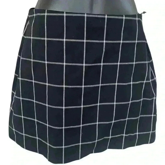 Bailey / 44 Black Chequered A-Line Skirt for Women NWT size small - Picture 2 of 8